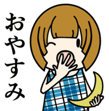 One day of the girl sticker #8365105