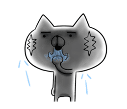 STRAIGHT RABBIT AND CAT REACTION sticker #8365984