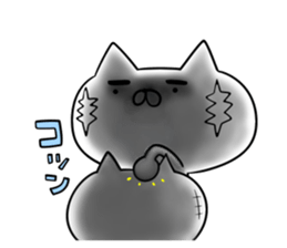 STRAIGHT RABBIT AND CAT REACTION sticker #8365985