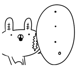 STRAIGHT RABBIT AND CAT REACTION sticker #8366007