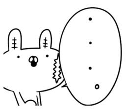 STRAIGHT RABBIT AND CAT REACTION sticker #8366007