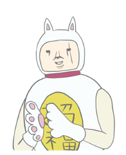 Kawaii lucky cat sticker #8366199