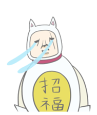 Kawaii lucky cat sticker #8366214