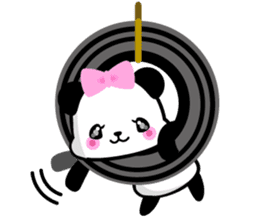President daughter Panda sticker #8366593