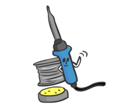 Mr E Capacitor and the little ones sticker #8367168