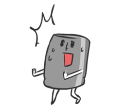 Mr E Capacitor and the little ones sticker #8367174