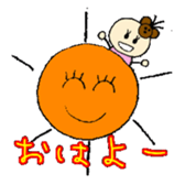 kawaii momo chan sticker #8367420