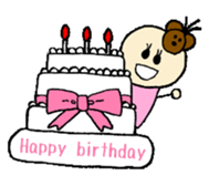 kawaii momo chan sticker #8367433