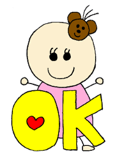 kawaii momo chan sticker #8367438