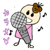 kawaii momo chan sticker #8367443