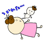 kawaii momo chan sticker #8367455