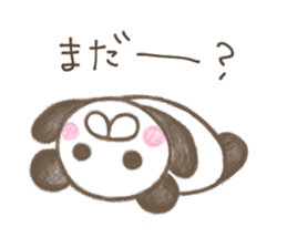 warm and comfortable panda sticker #8367928
