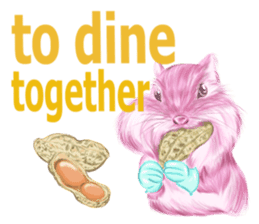 Pink Squirrel Qbe sticker #8368101