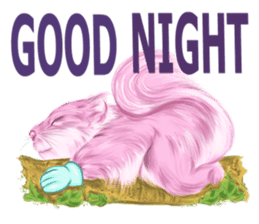 Pink Squirrel Qbe sticker #8368102