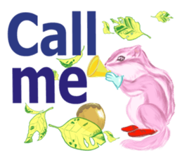 Pink Squirrel  Qbe sticker #8368105