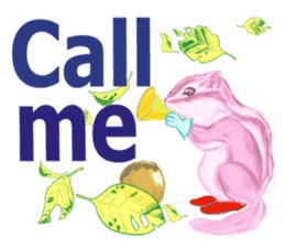 Pink Squirrel Qbe sticker #8368105