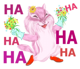 Pink Squirrel Qbe sticker #8368107