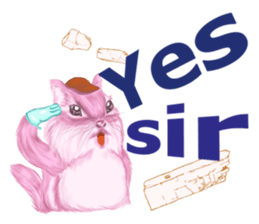 Pink Squirrel  Qbe sticker #8368108