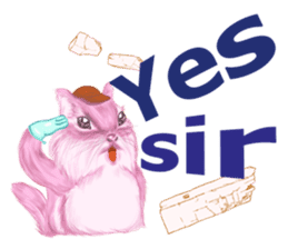 Pink Squirrel Qbe sticker #8368108