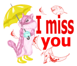 Pink Squirrel  Qbe sticker #8368109