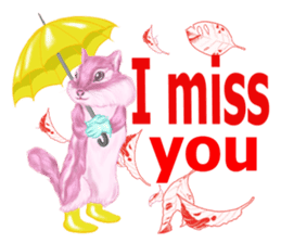 Pink Squirrel Qbe sticker #8368109