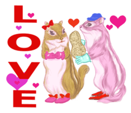 Pink Squirrel  Qbe sticker #8368110