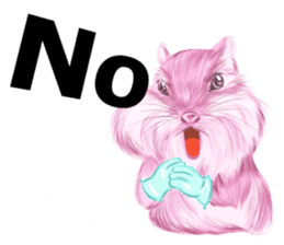 Pink Squirrel Qbe sticker #8368111