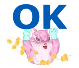 Pink Squirrel Qbe sticker #8368112