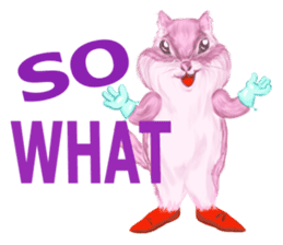 Pink Squirrel Qbe sticker #8368114