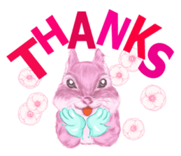 Pink Squirrel Qbe sticker #8368116