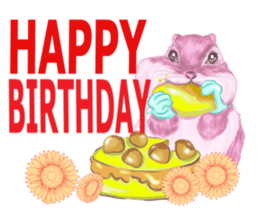 Pink Squirrel  Qbe sticker #8368117