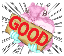 Pink Squirrel Qbe sticker #8368122