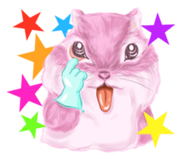 Pink Squirrel  Qbe sticker #8368128