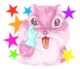 Pink Squirrel Qbe sticker #8368128