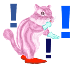 Pink Squirrel  Qbe sticker #8368131