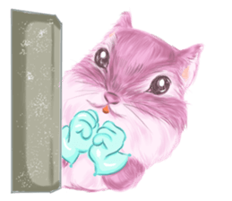 Pink Squirrel  Qbe sticker #8368133