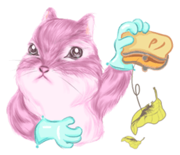 Pink Squirrel  Qbe sticker #8368134