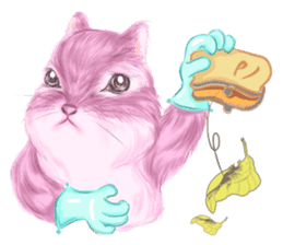 Pink Squirrel Qbe sticker #8368134