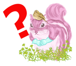 Pink Squirrel Qbe sticker #8368135