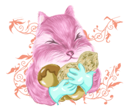 Pink Squirrel Qbe sticker #8368136