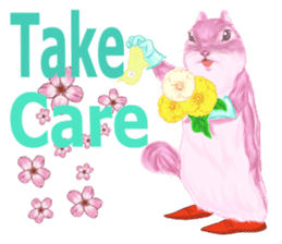 Pink Squirrel Qbe sticker #8368137