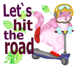 Pink Squirrel Qbe sticker #8368138