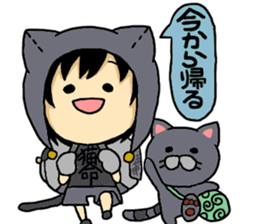 British Shorthair koume and Luna sticker #8368348