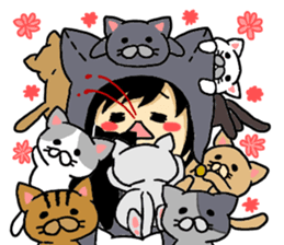 British Shorthair koume and Luna sticker #8368354