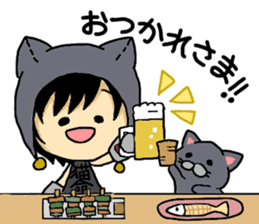 British Shorthair koume and Luna sticker #8368359