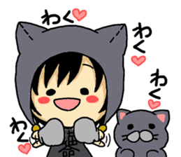 British Shorthair koume and Luna sticker #8368366