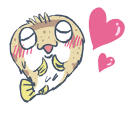 Abasaan the porcupine fish sticker #8368662