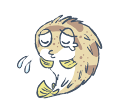 Abasaan the porcupine fish sticker #8368664