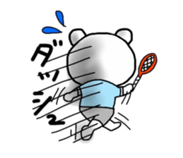 kumao liking a tennis size sticker #8369061