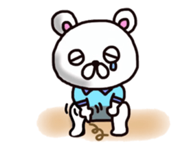 kumao liking a tennis size sticker #8369063